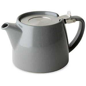 Forlife Teapot Grey, Bamboo Tray, Creamer & Countess Earl Grey 100g Caddy - Mystic Brew Teas